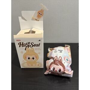 Authentic Pop Mart Labubu “Have a Seat” BABA Figure Vinyl Plush NEW OPEN BOX